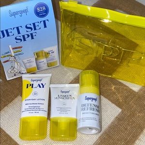 Supergoop Jet Set SPF travel set